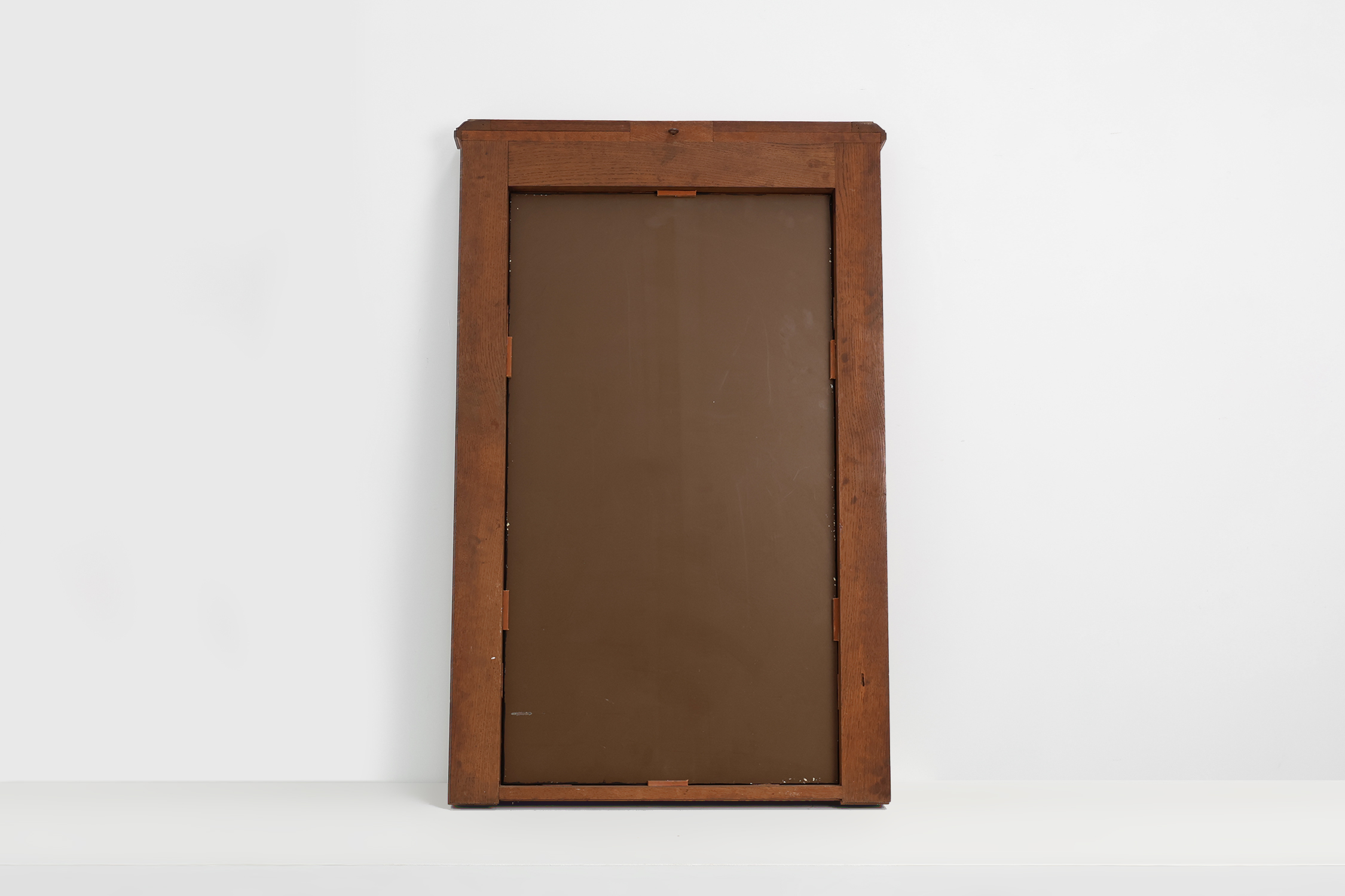 Art Deco Oak Wall Mirror, Belgium, circa 1915thumbnail